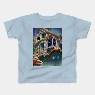 Beautiful House in the Galaxy Kids T-Shirt